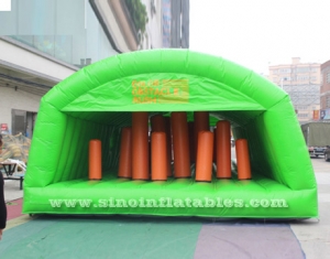tienda de túnel de obstáculos inflable para adultos grandes