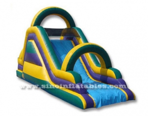 diapositiva seca inflable con arco