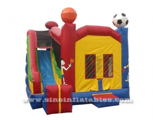 Combo inflable con tobogán.