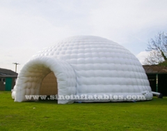 carpa iglú inflable gigante blanca