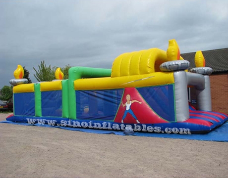 Commercial inflatable obstacle course