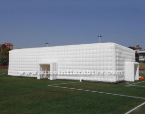 Tienda de cubos inflable gigante blanco para fiestas de boda