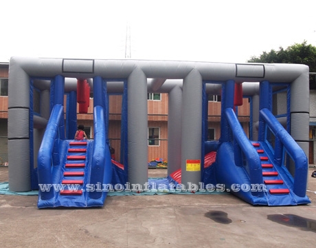 kids N adults balance inflatable obstacle