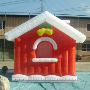 casa de nieve inflable de navidad