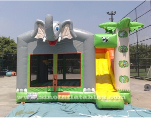 casa de rebote inflable elefante para niños