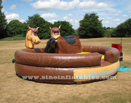 adults crazy inflatable mechanical bull machine