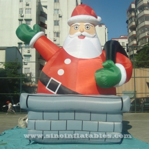 Papá Noel inflable divertido gigante