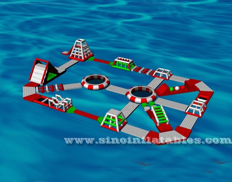 custom design giant inflatable floating water park for adults