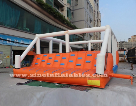 hit and run adult inflatable balance obstacle course