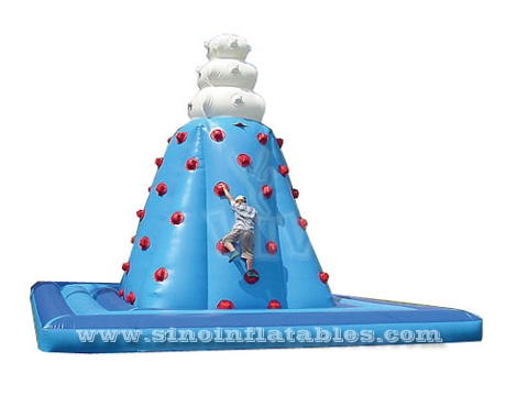 giant inflatable rock climbing tower