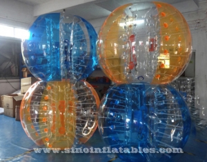 bola de burbujas inflable de colores