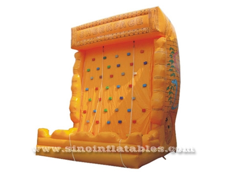 adults challenge cliff inflatable climbing rock wall