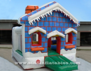 castillo hinchable inflable para niños de la casa congelada