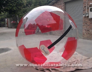 Caminata inflable tipo futbol en bola de agua