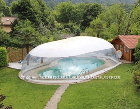 Cúpula inflable transparente de la piscina