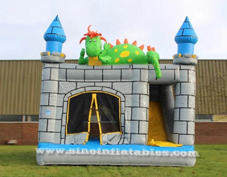 kids dinosaur combo bouncy castle