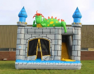 castillo hinchable combo de dinosaurios para niños