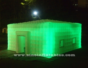 Tienda de cubo inflable de luz led gigante al aire libre
