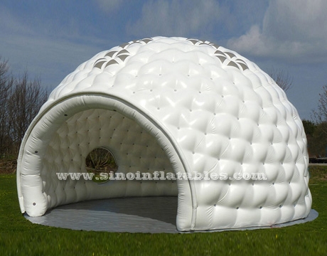 10 meters Dia. white big inflatable golf tent