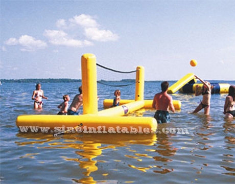 adults inflatable water volleyball court