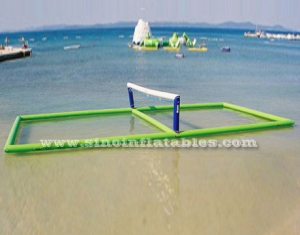 Cancha de voleibol inflable flotante gigante de agua