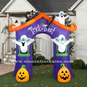 Halloween casa encantada arco inflable