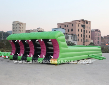 kids N adults interactive inflatable tunnel obstacle course