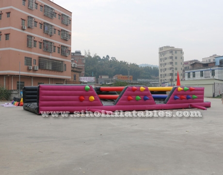 crazy tangled up adults inflatable obstacle course