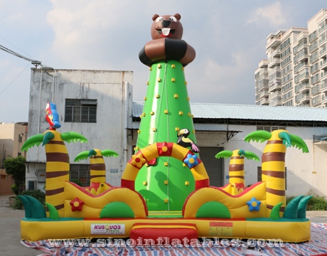 kids inflatable inflatable rock climbing wall