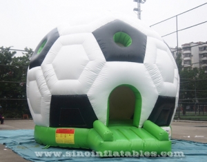 Forma de fútbol infantil inflable castillo hinchable