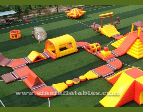 giant inflatable floating water park