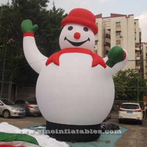 gran publicidad inflable muñeco de nieve