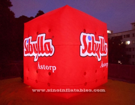 cube inflatable helium advertising balloon