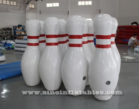 giant inflatable human bowling ball game