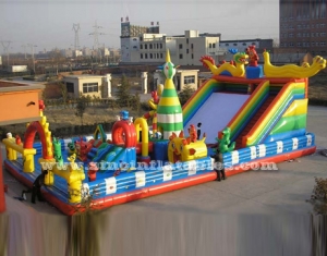 parque de atracciones inflable gigante para niños