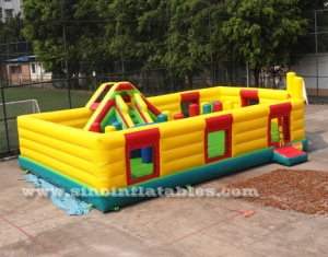 parque de atracciones inflable para niños grandes con tobogán