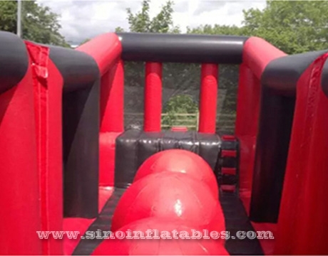 kids N adults wipeout inflatable obstacle course