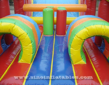children boot camp inflatable interactive game