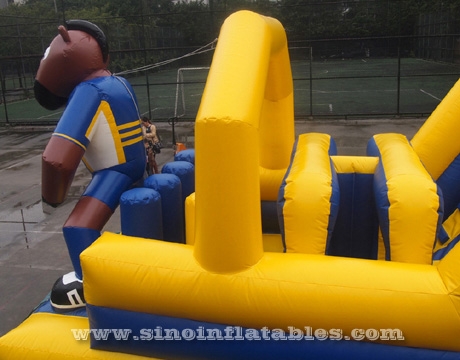 Brumbies Ruby inflatable obstacle course