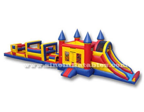kids bouncy house inflatable obstacle course