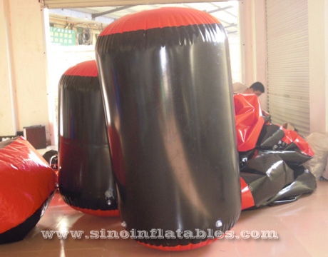 cylinder inflatable paintball bunker