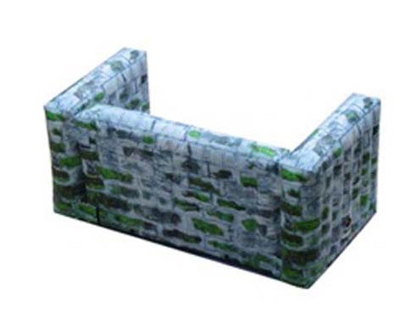 moss brick inflatable air paintball wall