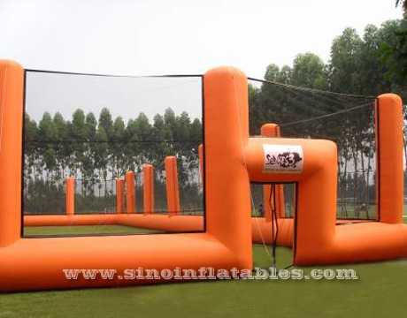 CS shooting inflatable paintball air field