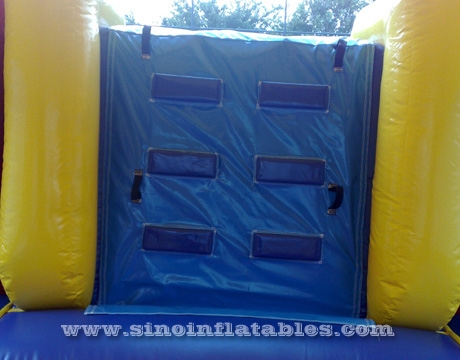 Inflatable combo game with slide N pool