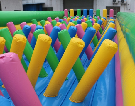 en14960 kids N adults inflatable obstacle course