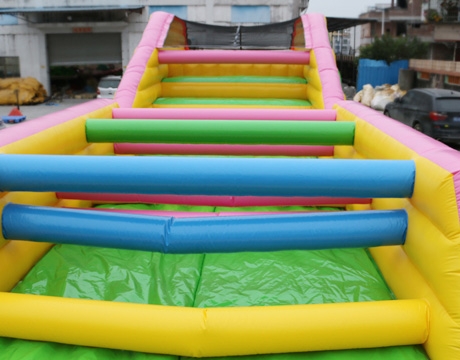 long adult inflatable obstacle course