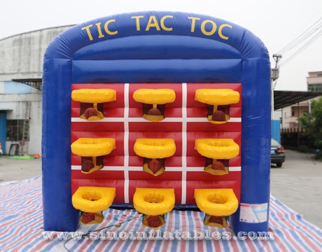 9 basketballs inflatable TIC TAC TOE game