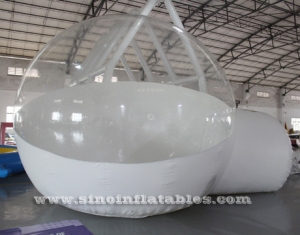 tienda de campaña de burbujas inflable transparente