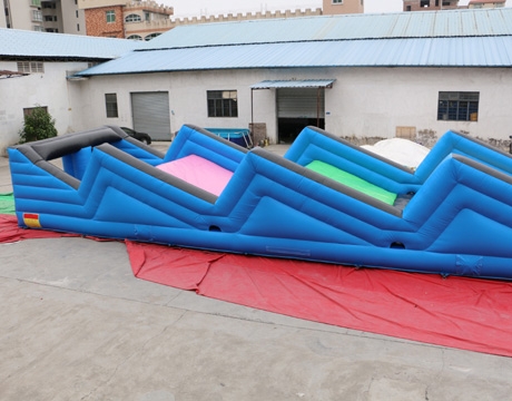 long rising tide adult inflatable obstacle course
