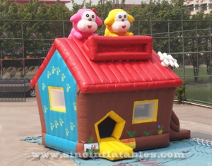 casa de perrito inflable de rebote